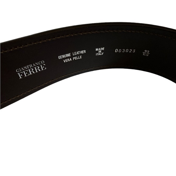 Gianfranco Ferre Croc Leather Belt made in Italy - Picture 7 of 8